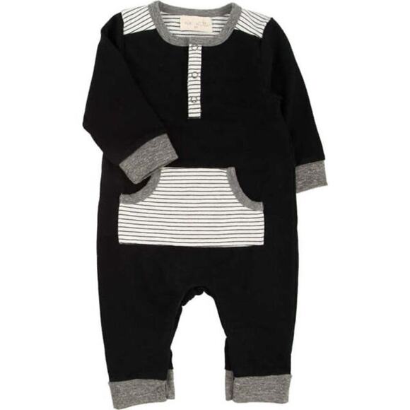 Miki Miette Other - Miki Miette Bailey Long Sleeve Striped Pocket Romper Miki Miette sz 3m